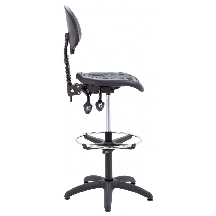 Factory Two Industrial Draughtsman Stool